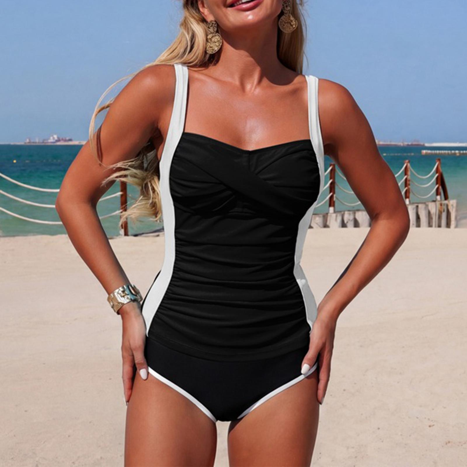 

Женский раздельный купальник бикини спортивный купальник L чёрный