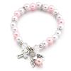 Hollowed-out Cross Angel Accessory Bracelet Elastic String Bracelet Elastic Baptismal Jewelry