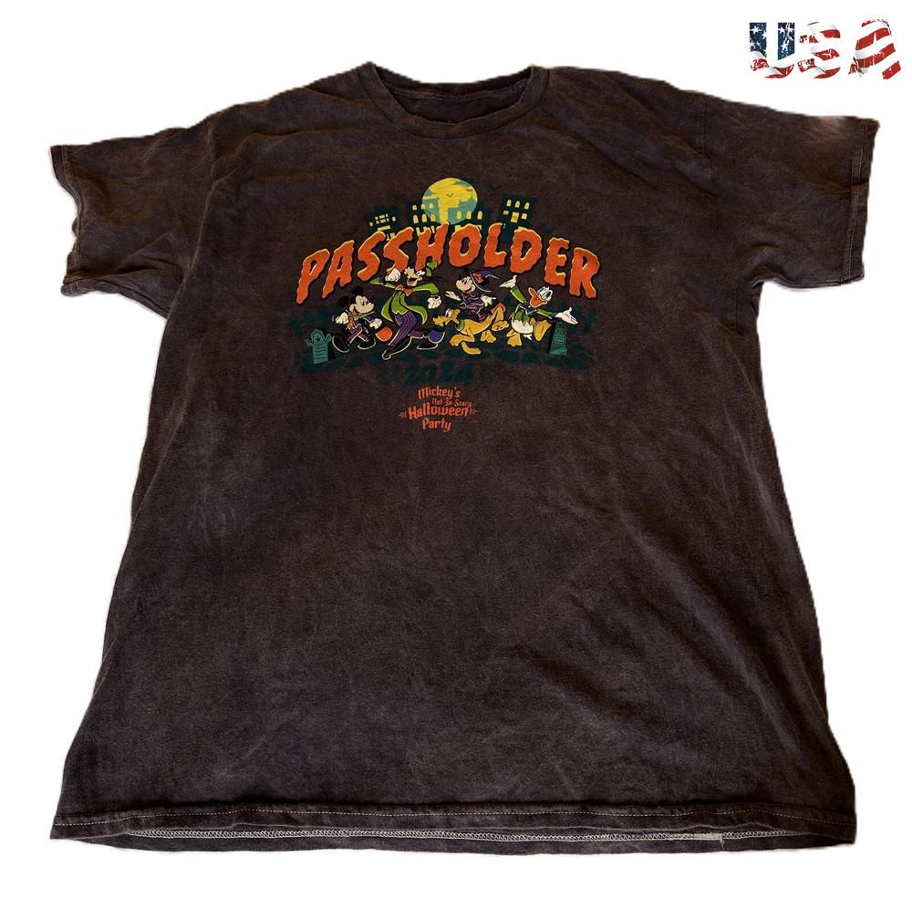 New Apprel 2025 Disney Mickey s Not So Scary Halloween Party Passholder Unisex T-Shirt XXXXL