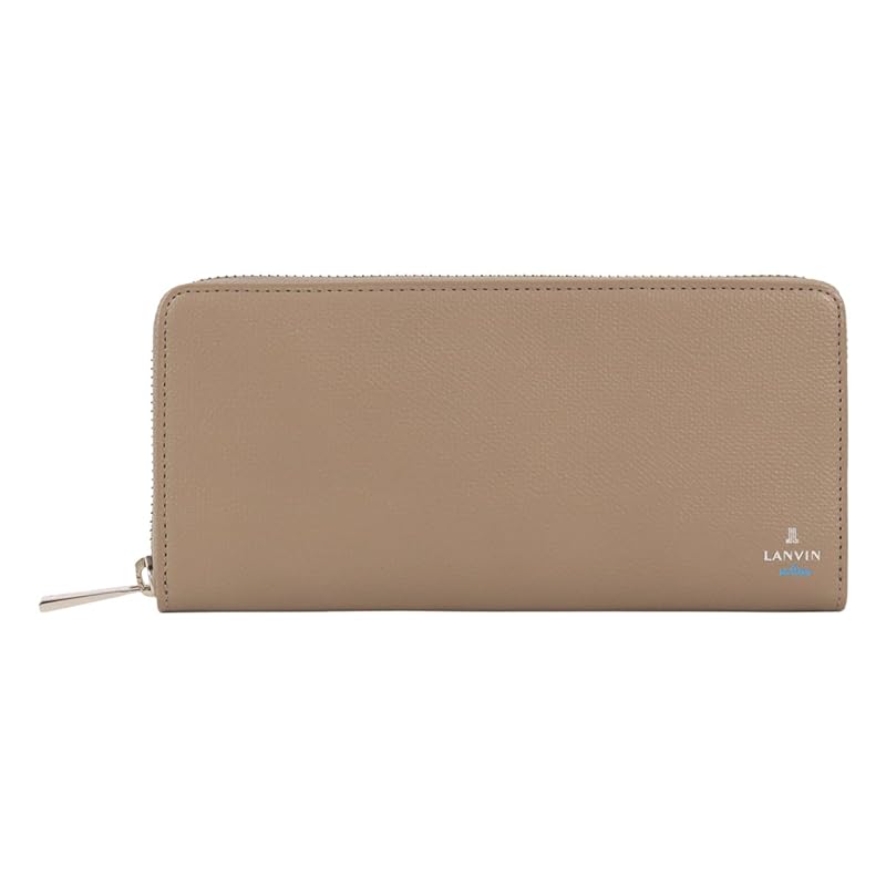 

[Lanvin on Blue] round zipper long wallet wallet round zipper card storage casual Dull color 524607 dexter cowhide genuine leather leather [65] taupe
