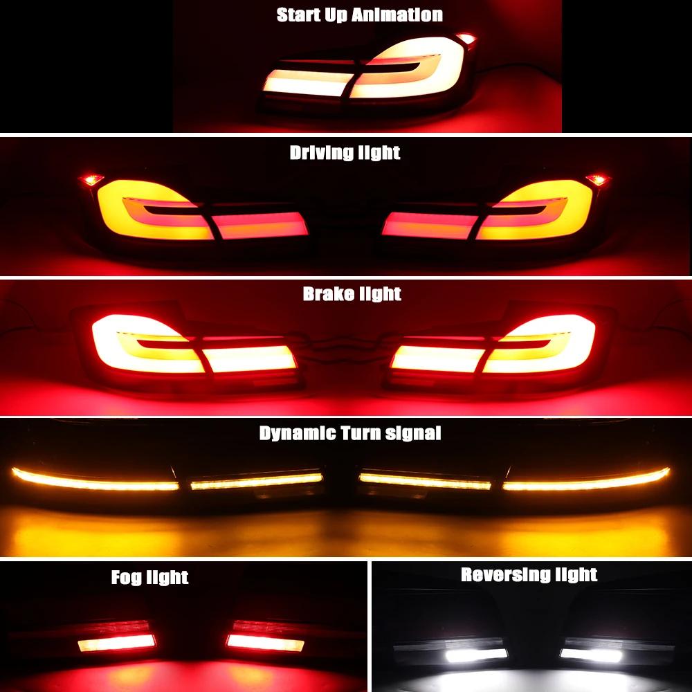 Autozubehör LED-Rückleuchten-Montage für BMW F10 F18 2011-2017 Hintere Bremsleuchten DRL-Signal Autoteile Ersatz