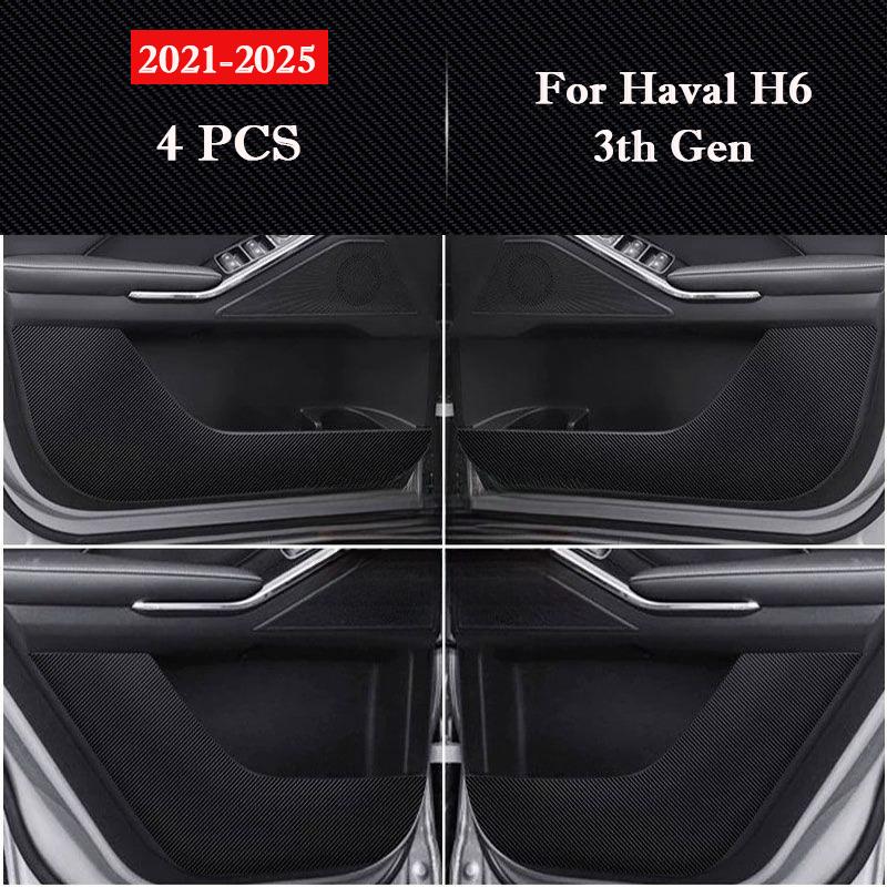 For Haval H6 2nd 3th Gen 2017-2026 Car Door Anti Kick Pad Glove Box Protect Sticker Scratch Resistant Film Interior Accessories