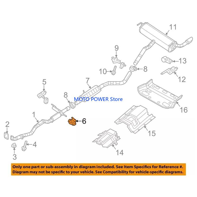 G7ND Replacement Muffler Hanger Bracket Easy Installation Front Exhaust Pipe Muffler Hanger Automotive Accessory for 14-22