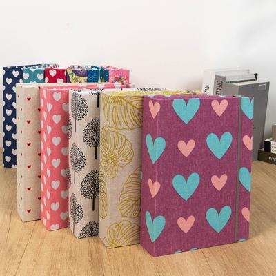 6 Inch 200 Pockets Photo Album Printed Fabric Slip-in Picture Albums  Photo Collection