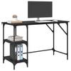 Desk Black Oak Effect 120 x 50 x 75 cm