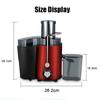 Electric Juicer 400W Stainless Steel Centrifugal Fresh Juice Machine Easy To Clean and Anti-Drip 3 Speeds Fruit Vegetable Juicer