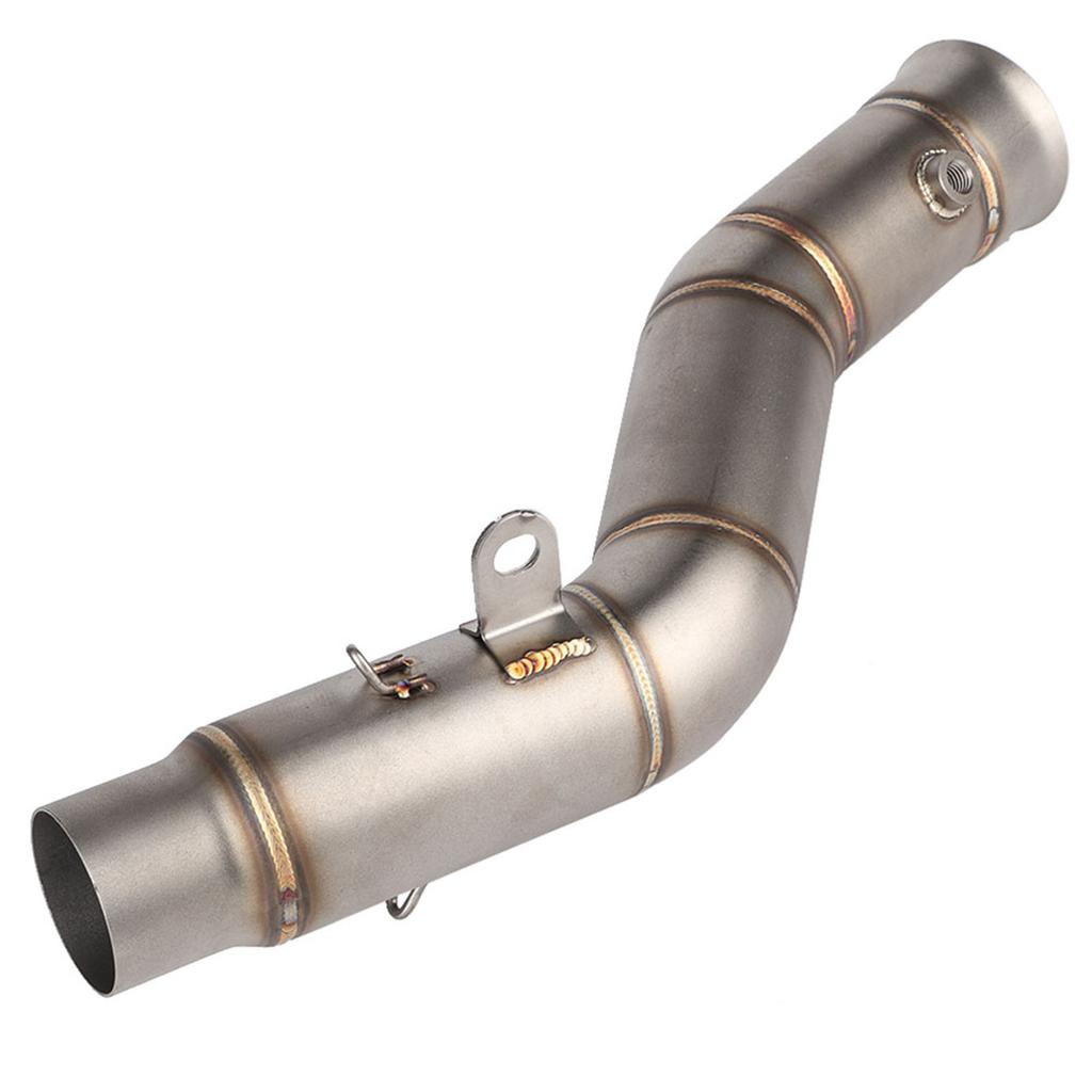 Motorcycle Exhaust Vent Middle Link Pipe Modified Side Exhaust for    R1 2009--2014