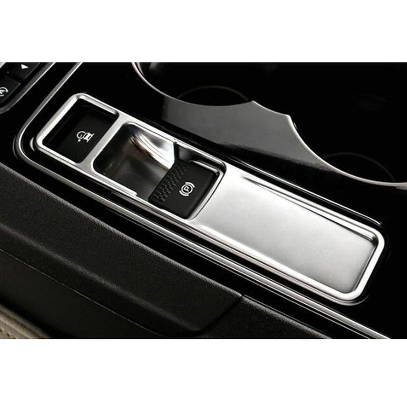 For Jaguar F-PACE FPace 2016 2017 2018   Car Stick Armrest Handrail Trim Frame Electronic Handbrake Parking Brake