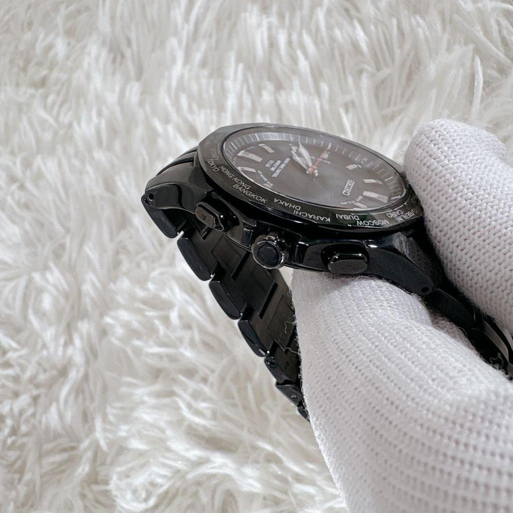 [USED] Seiko Brightz World Time Titanium All Black