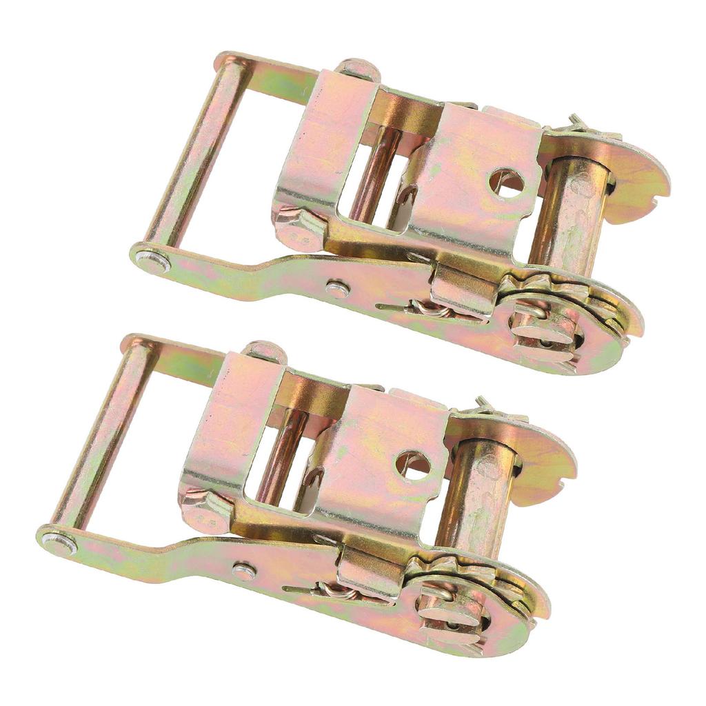 2 STÜCK Ratschen-Zurrgurt-Schnalle 1,5 Zoll Kohlenstoffstahl 2500 KGS Zugkraft Gurtband Ratschenspanner