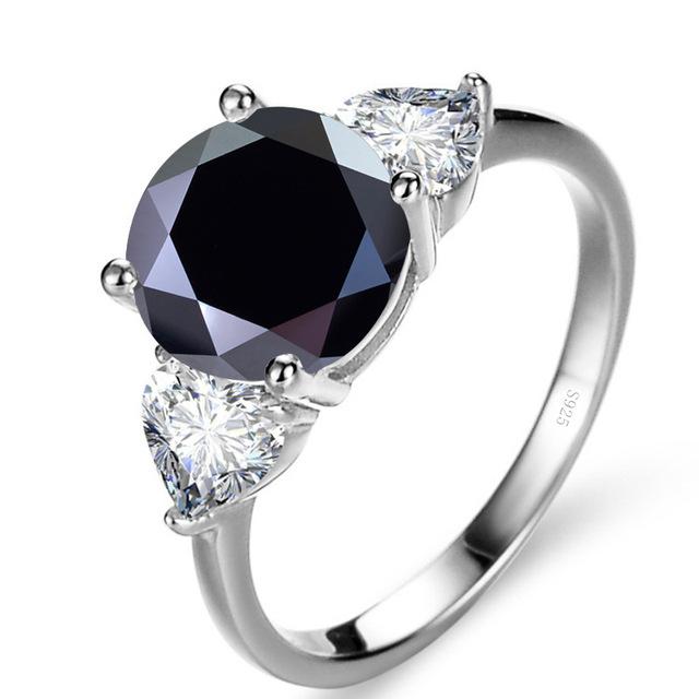 9mm S925 Sterling Silver 3 Carat Moissanite Wedding Ring D VVS1 Exquisite Luxury Fine Jewelry For Women