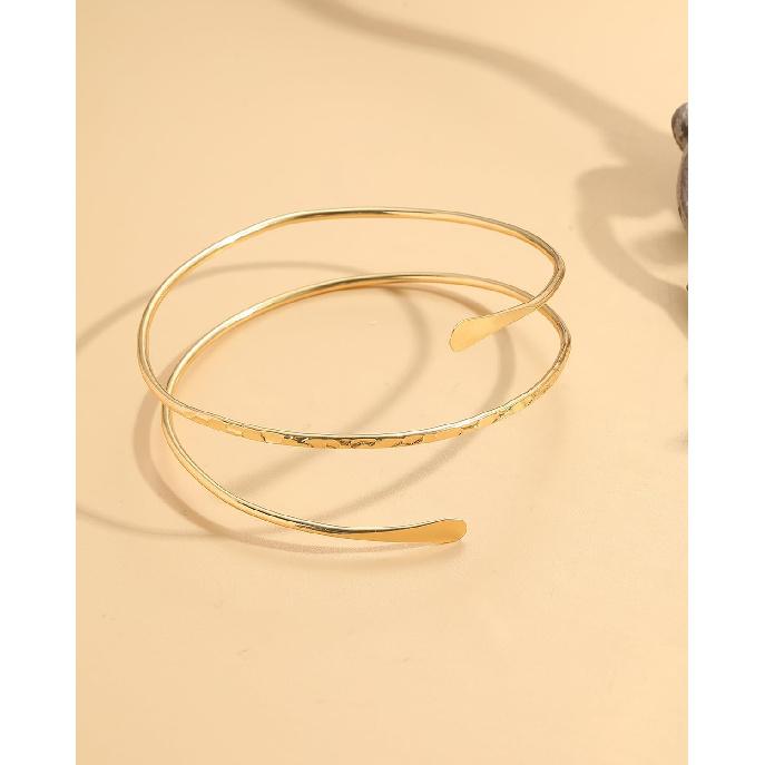 4-6 Adjustable Arm Band Set with Cuff Bracelets for Women