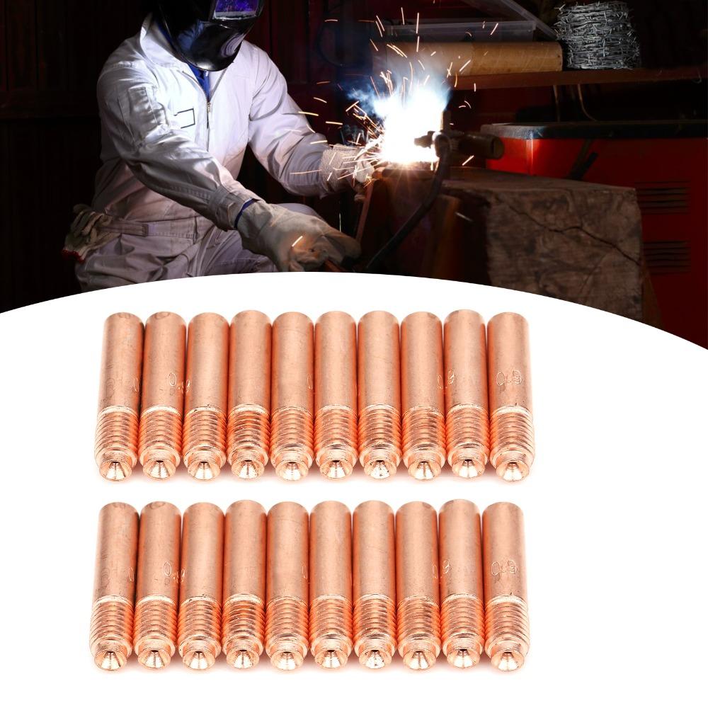 20Pcs Smooth Surface Welding Nozzle Set Stable Performance Copper Welding Nozzles Welding Repair