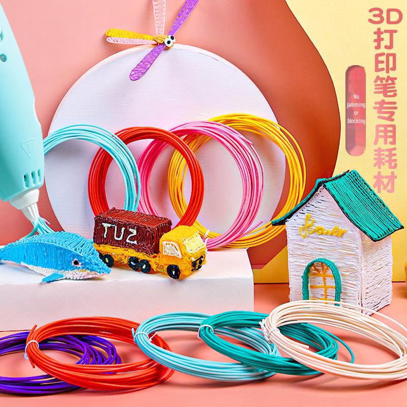 Spanish 3D Printing Pen Refill, 5m Low-Temp Graffiti Brush Material