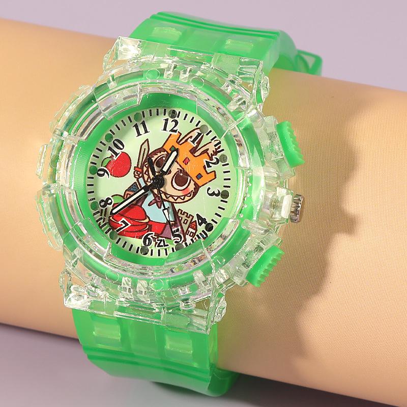 

Labubu Kids Watch Cartoon Красочные светящиеся часы для мальчиков и девочек, студенческие часы, креативные мультяшные украшения для детей, подарки
