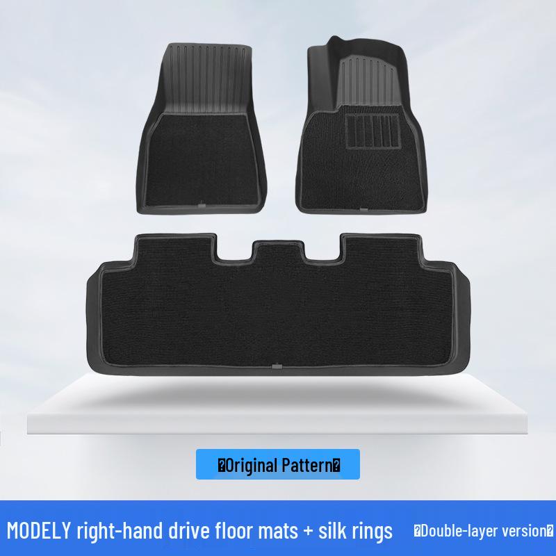 Tesla Model Y & 3 Double Layer Floor & Trunk Mats