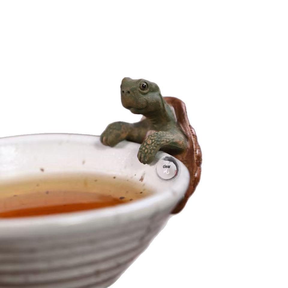 Yixing Zisha Turtle Tea Pet & Incense Holder Ornament