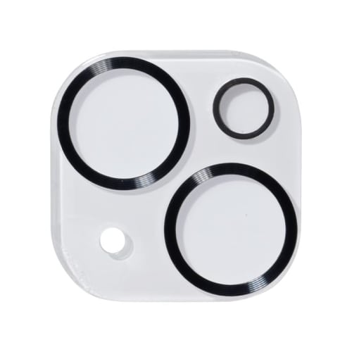 iFace iPhone 14 /14Plus Camera Lens Protective Cover Tempered Glass (Metal Black) [iPhone14 iPhone14plus Camera Lens Protector Camera Film Camera Lens