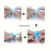 Silicone Reusable Cable Organizer Storage Bag Tie, Wire Management Zipper Tie, Multi-Functional Bag Clip, Organizer Clip Cable