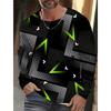 Simple Men's Sports Quick-drying Long-sleeved T-shirt 3D Printing New Sports Men's Autumn Casual Round Neck Men's Clothing Tops