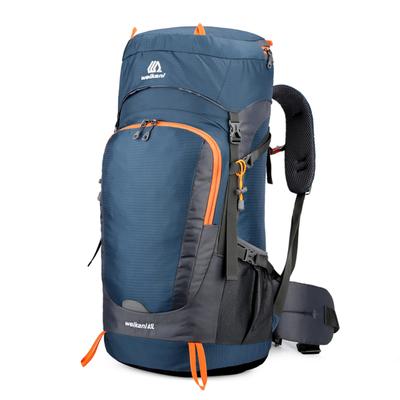 65L Water-resistant Hiking Backpack with Rain Cover Outdoor Sport Travel Daypack for Camping