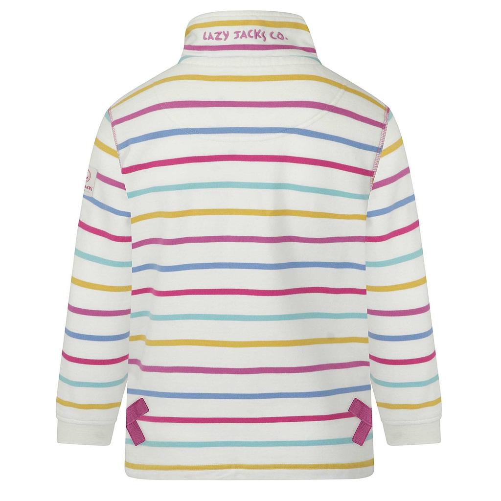 Lazy Jacks Girls Striped Sweatshirt