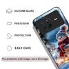 Cute Winter Christmas Snowman Pattern Tempered Glass Phone Case for OPPO Reno 13F 12 11 10 ProPlus Find X8 X3 Lite A94 A58 Cover