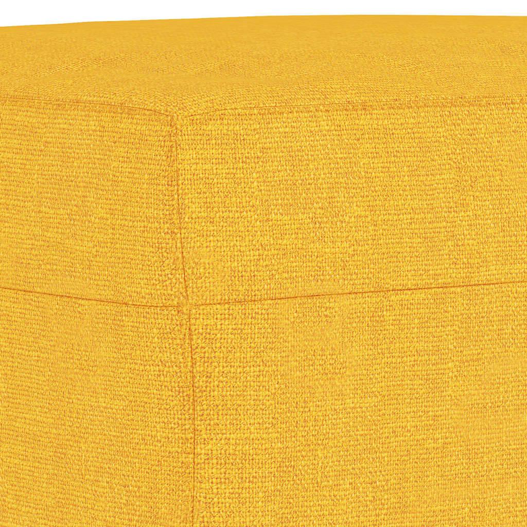 Vidaxl Bench, Light Yellow, 70X35X41 Cm, Upholstered with Fabric
