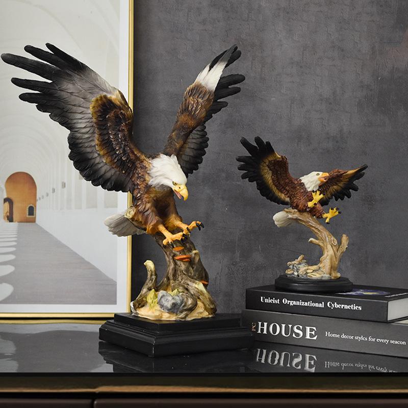 American Independence Day Simulation Big Eagle Resin Ornament Home Office Opening Decoration Crafts
