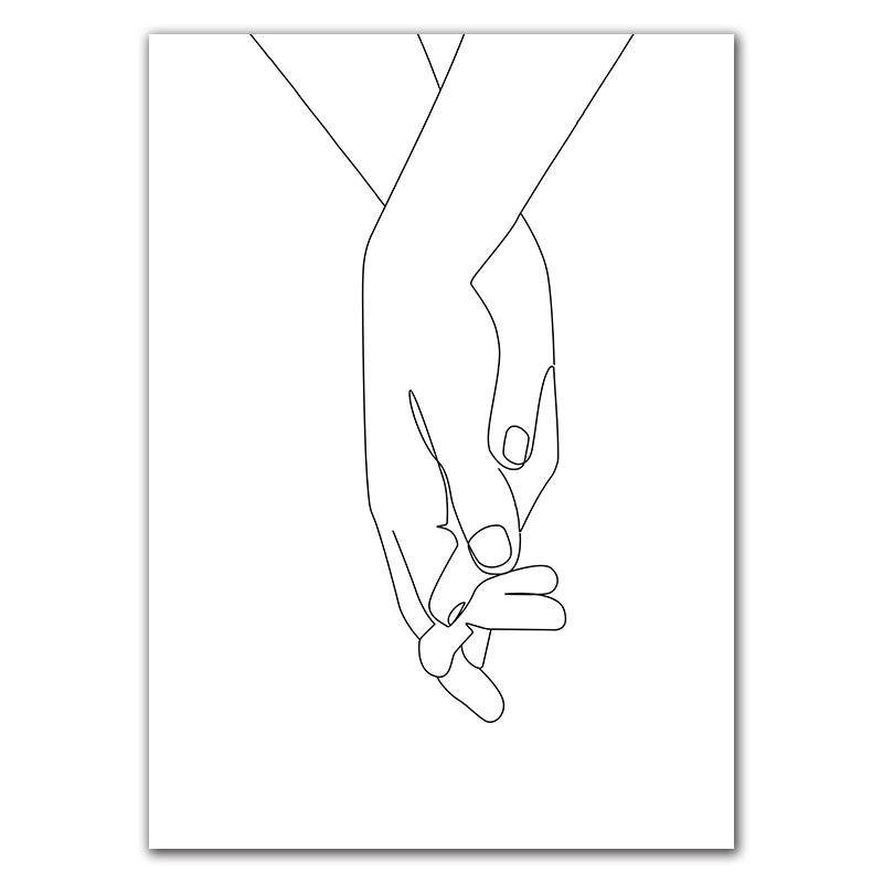 Nordic Minimalist Figures Line Art Sexy Woman Wall Canvas Painting Girls Drawing Posters And Prints Decor For Living Room HD0095