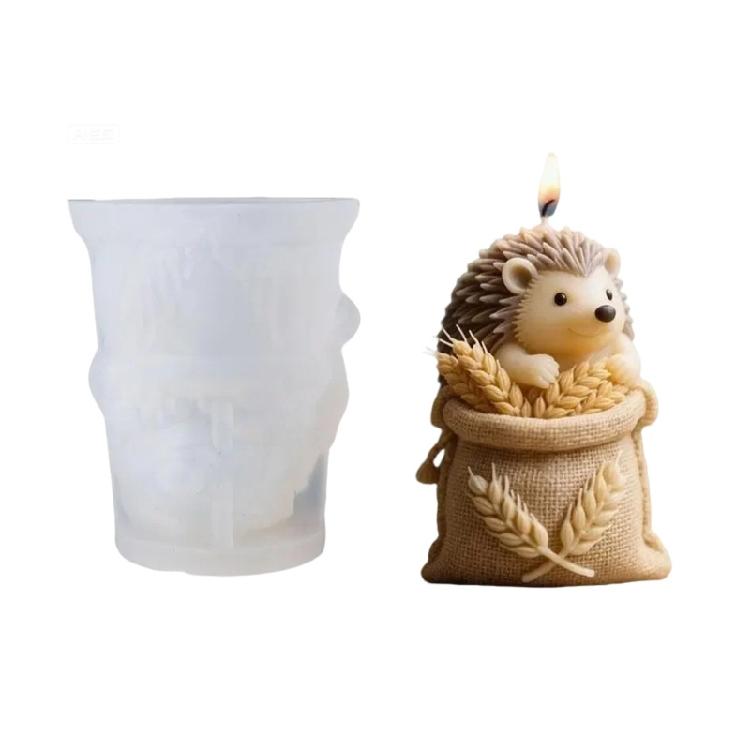 

Durable Silicone Mold for Scented Candle Soap Making with Hedgehog Wheat Bag Shape Child Friendly Craft Project Supplie 1