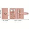 7-Piece Nail Care Kit | Stainless Steel Manicure Set W/ Cuticle Nipper & Nail Tools | Portable Travel Beauty Case