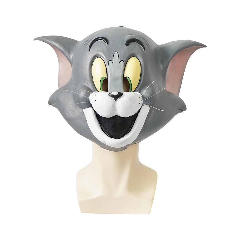 

New cartoon animation cat and mouse children s funny latex headgear for sports events, perfect for team cooperation latex masks Tom Cat Children s Latex
