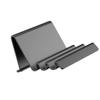 Ergonomic Multiple Angle Waving Shaped Desktop Stand for Mobile Phones E Books Portable ABS Construction Nonslip Base