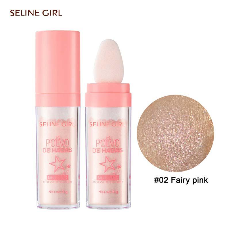 3 Colors Face Body Shimmer Highlighter Powder Shimmer Contour Blush Brighten Skin Tone Lightweight Neck Leg Makeup