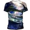 Trička s grafikou Vast Starry Sky Universe Pro muže Letní móda Tričko se vzorem 3D Vesmír Planeta Osobnost Trička v cool stylu