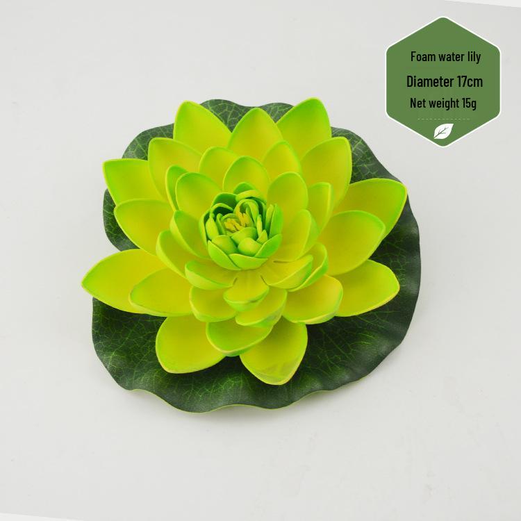 Artificial Lotus Leaf & Lotus Flower Pond Decorations for Fish Tanks & Living Rooms