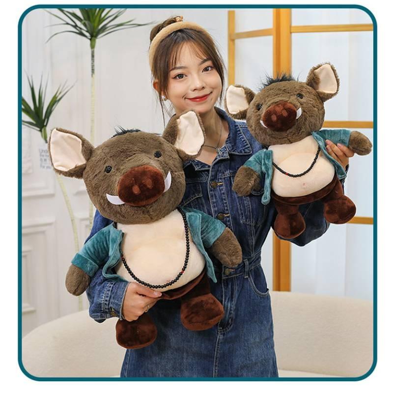 Adorable Plush Pig Bajie Doll Soft Toy Black Myth Wukong Keychain Gift For Girls