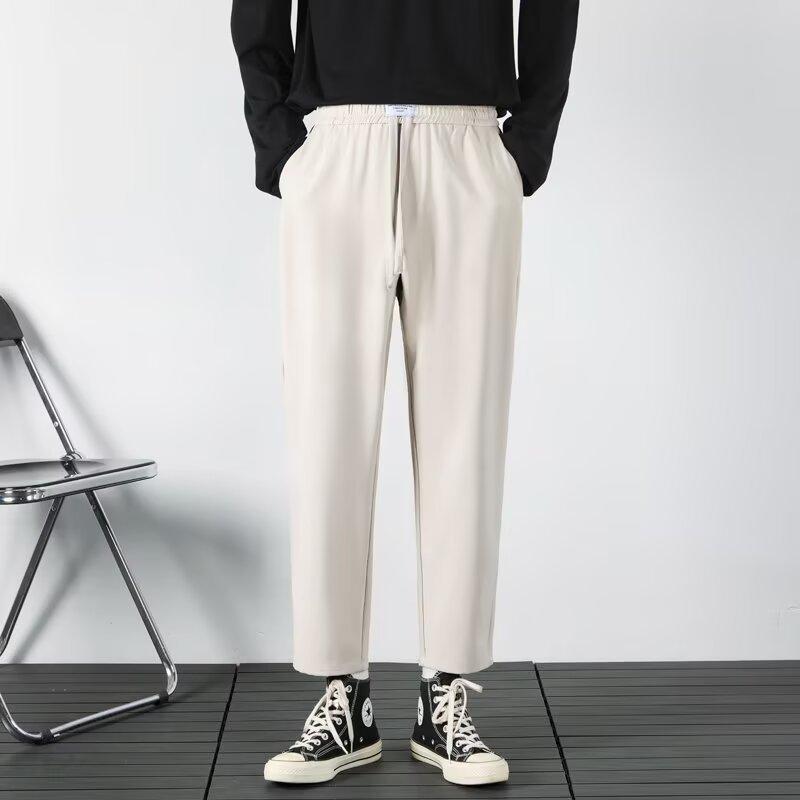 Casual small suit pants men's spring and autumn new loose sports long pants men's drooping straight pants