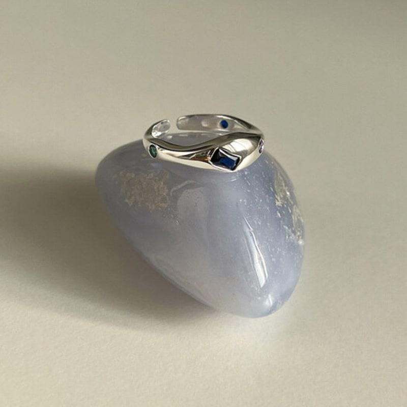 

mosxe [925silver] Kitch stone ring silver