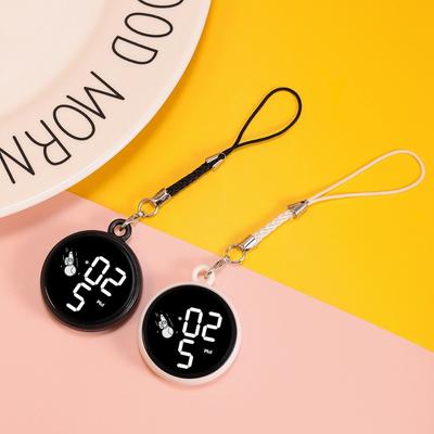 Portable Touch Screen Students Clock LED Digital Multifunctional Keychains Clock Waterproof Timepiece Keychain Students