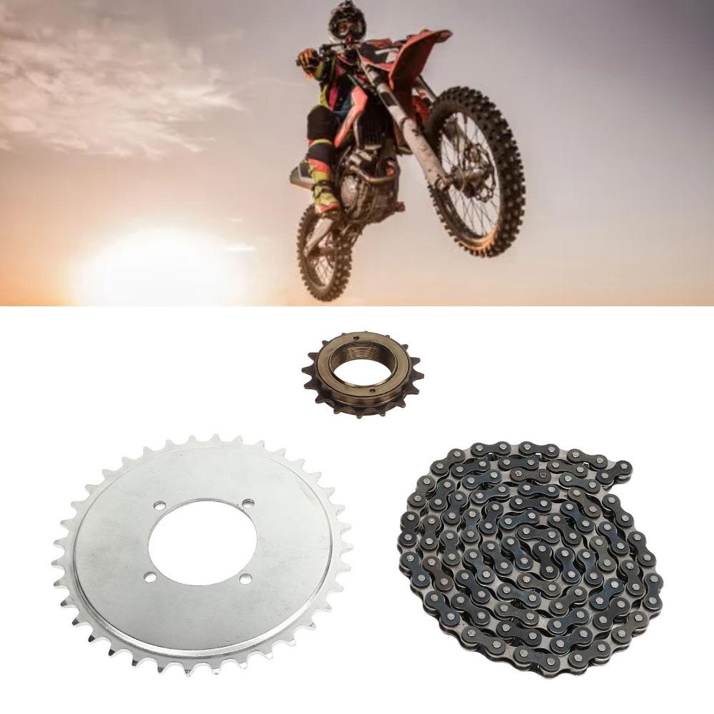Metal Steel Motorcycle Chain Kit Off Road Vehicle Chain Kit  Drivetrain Maintenance