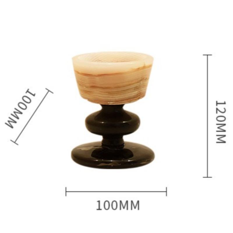 

Light Luxury Candle Holder Aesthetic Art Design Jade Aromatherapy Candle Holders Modern Decoration Elegant Wedding Centerpieces