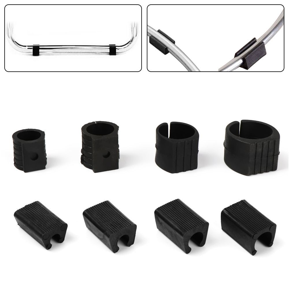 10pcs Chair Leg Pad Damper Stool Anti-Front Tilt Pipe Clamp U Shaped Floor Glides Tubing Caps Tube Rear Pad Floor Protector