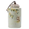 Osmanthus Kitten Exquisite Ash Wood Ceramic Tea Storage Can