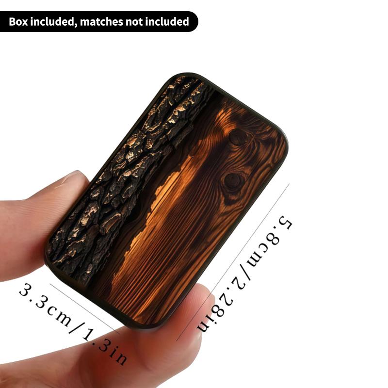 Black Rose Wood Box Heart Shaped Rustic Charm No Matches Included