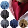 Creative Male Cravat Double Faced Yarn Dyed Silk Scarf Neckline Towel Collar Shirt Collar Scarves