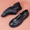 Leather hollow men's shoes breathable casual punched leather shoes men's first layer cowhide soft sole soft leather single layer shoes