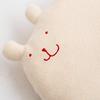 Y-1051 Pompkins BABY 100% Organic Cotton Cuddle Pillow [Rabbit, Bear, and Dog Series] Made In Japan (Rabbit (Natural))