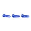 3pcs RC Aluminum 25T Servo Horns Metal Steering Arm for 18 110 RC Car Upgrade PartsBlue